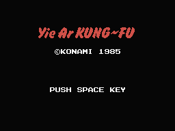Yie Ar Kung-Fu Title Screen